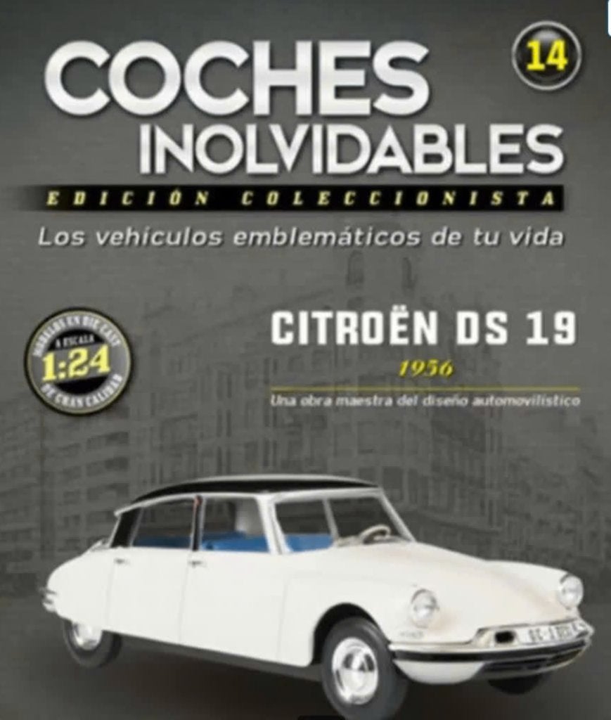 CITROEN DS 19 1956 Spaans Salvat COCHES schaal 1/24 # 14, Hobby en Vrije tijd, Modelauto's | 1:24, Verzenden, Nieuw, Auto, Overige merken