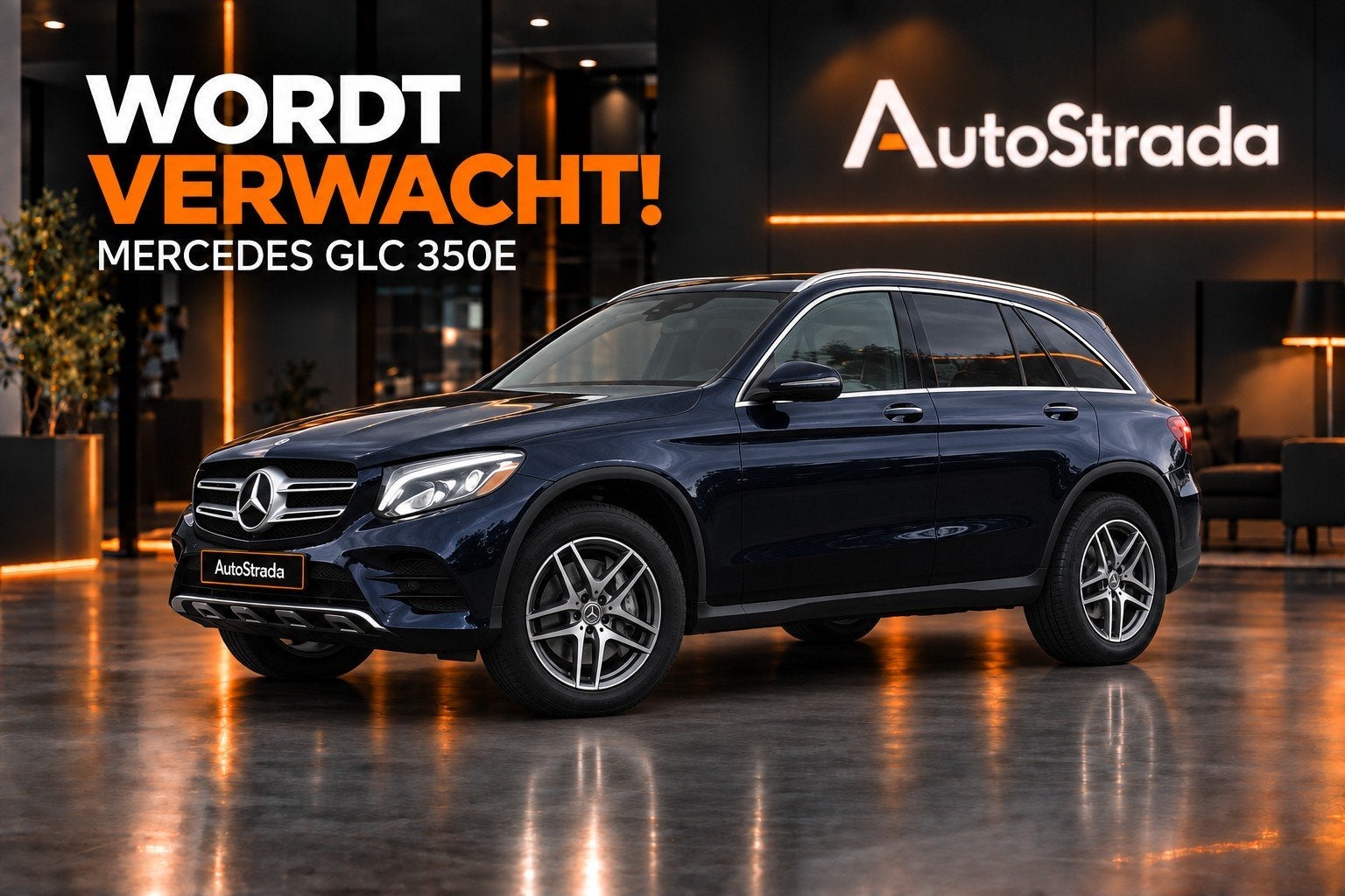Mercedes GLC-Klasse 350e AMG-Line 320pk 4MATIC | Pano | Crui, Dealer onderhouden, Gebruikt, 4 cilinders, Zwart