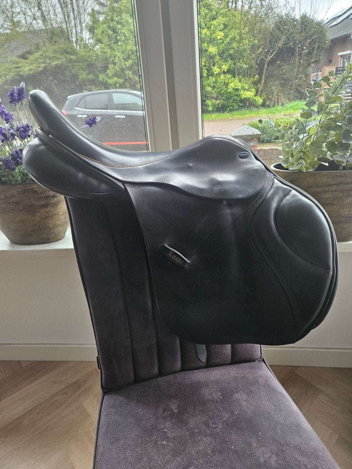 Euroriding Luxor springzadel 17,5 inch, Dieren en Toebehoren, Paarden en Pony's | Zadels, Ophalen of Verzenden, Springen