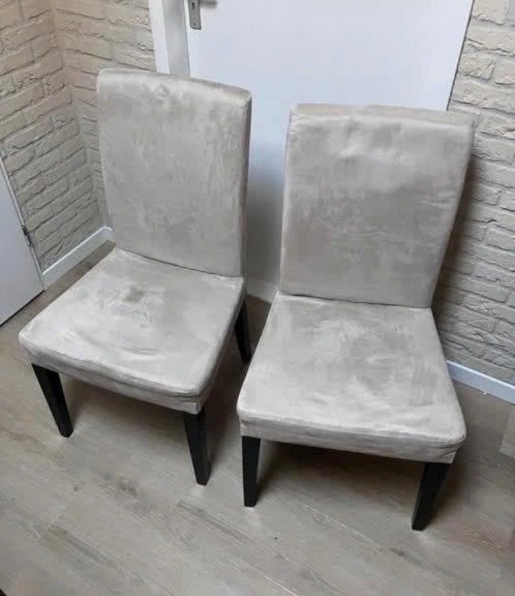 Hendriksdal (Ikea) eetkamerstoelen (2st) beige, Ophalen, Gebruikt, Twee, Overige kleuren