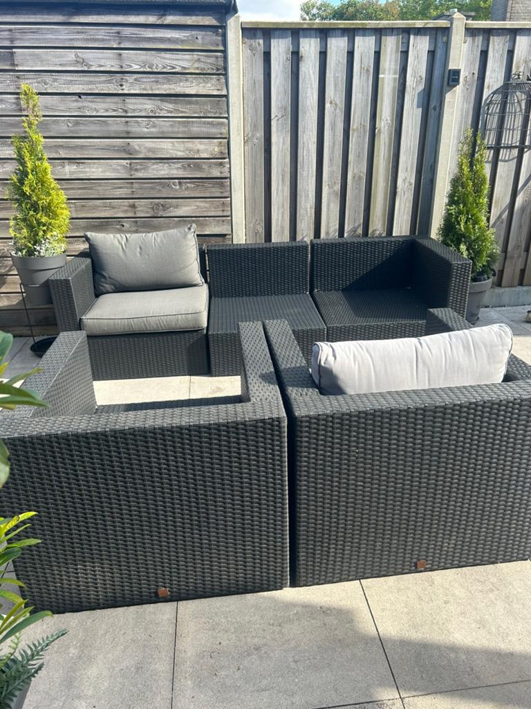 tuinset met kussens, Tuin en Terras, Ophalen of Verzenden, Gebruikt