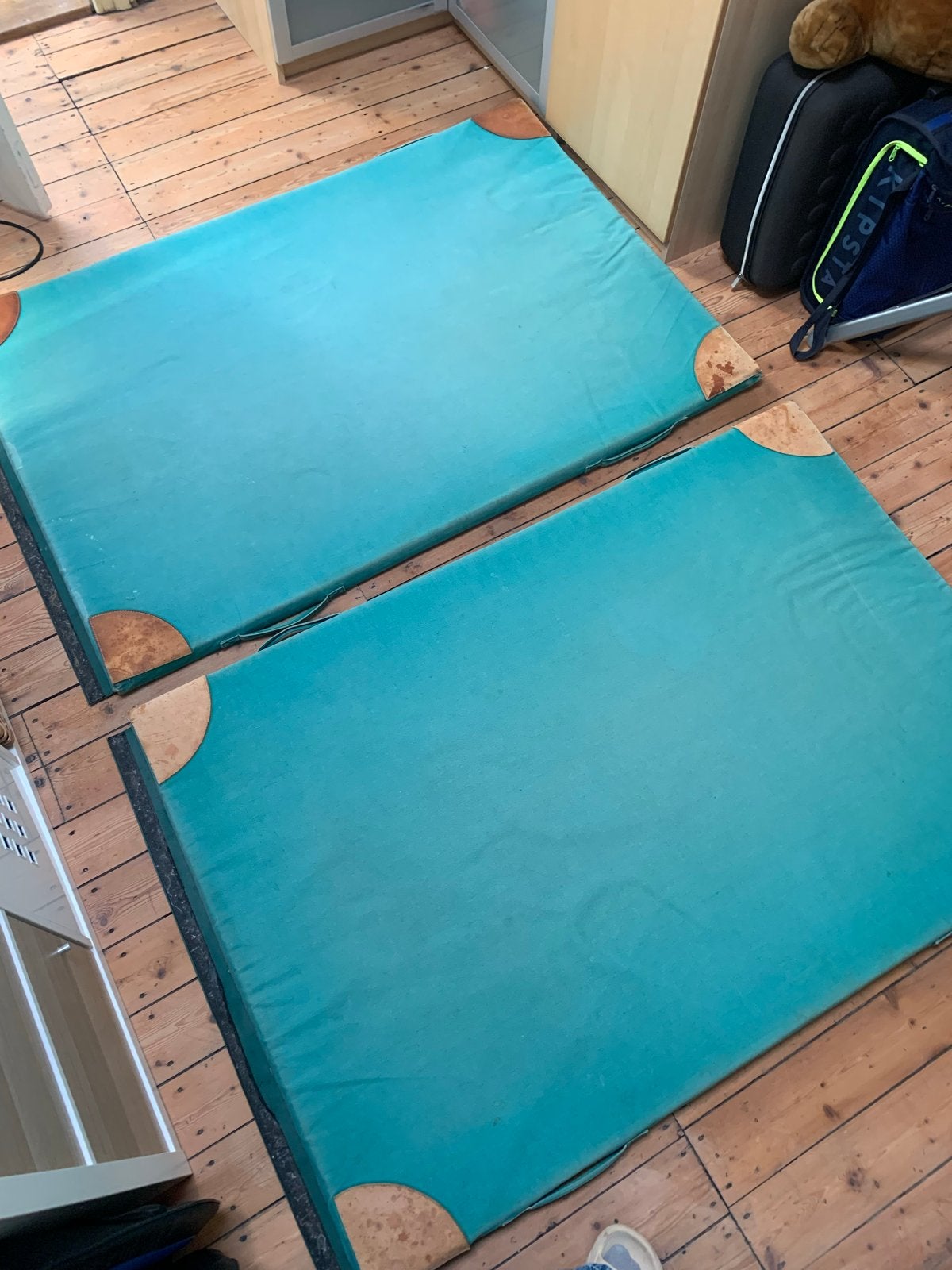 Turnmat gymmat twee stuks vintage, Sport en Fitness, Ophalen, Gebruikt, Overige kleuren, Materiaal