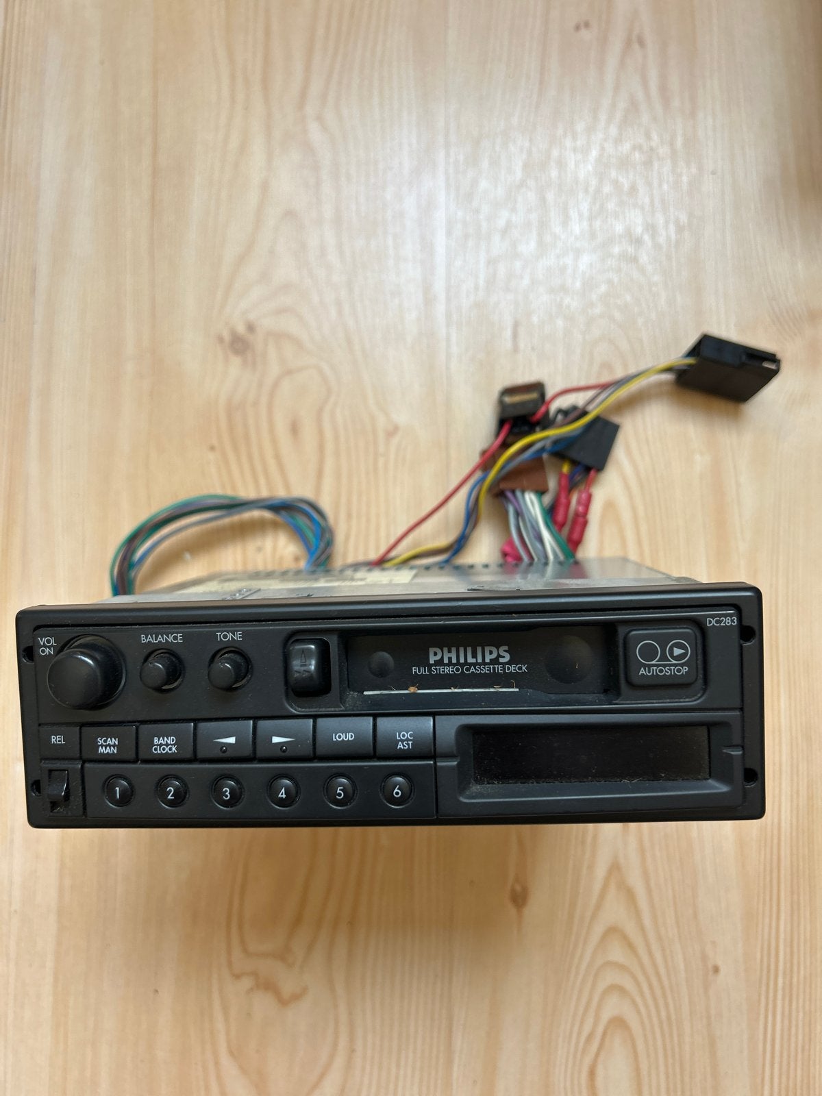 Philips DC283 Autoradio Cassettespeler met Handleiding, Ophalen of Verzenden, Gebruikt