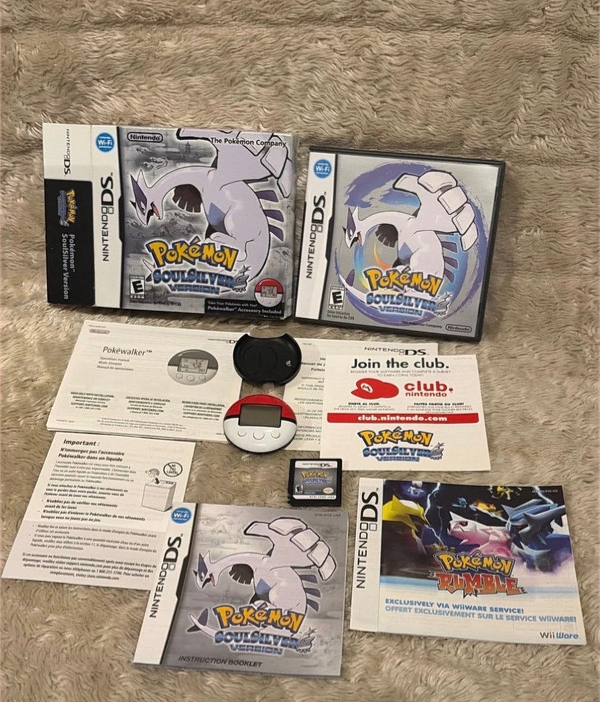 Compleet Pokémon SoulSilver met Pokéwalker (Big Box), Spelcomputers en Games, 1 speler, Ophalen of Verzenden, Zo goed als nieuw