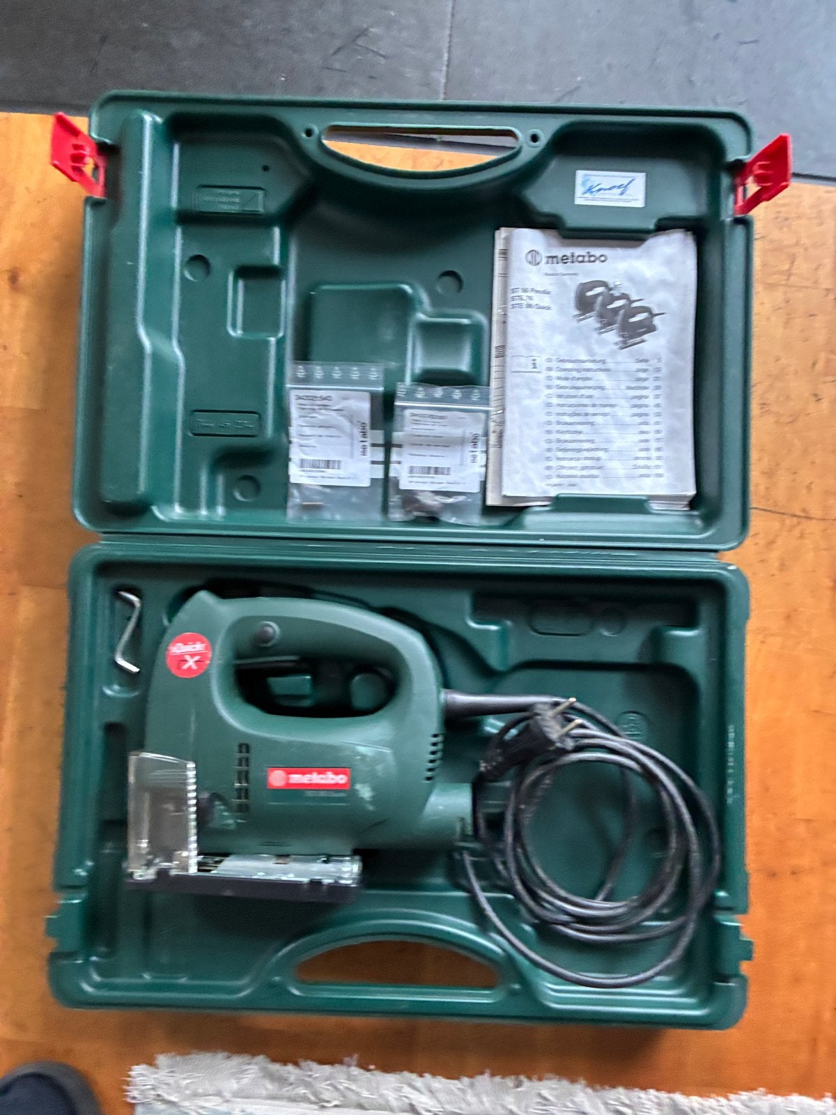 Metabo STE 80 Quick Decoupeerzaag in koffer, Ophalen, Gebruikt, Decoupeerzaag, 600 tot 1200 watt