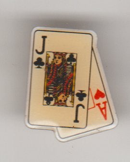 Joker-Aas pin. vintage in nieuwstaat, Verzenden, Zo goed als nieuw