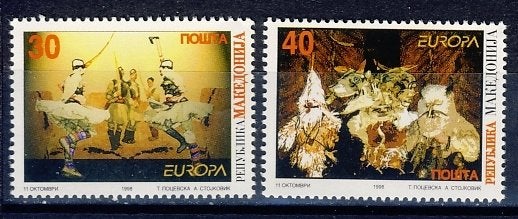 CEPT Macedonië 128/29 1998 postfris, Ophalen of Verzenden, Postfris, Overige thema's