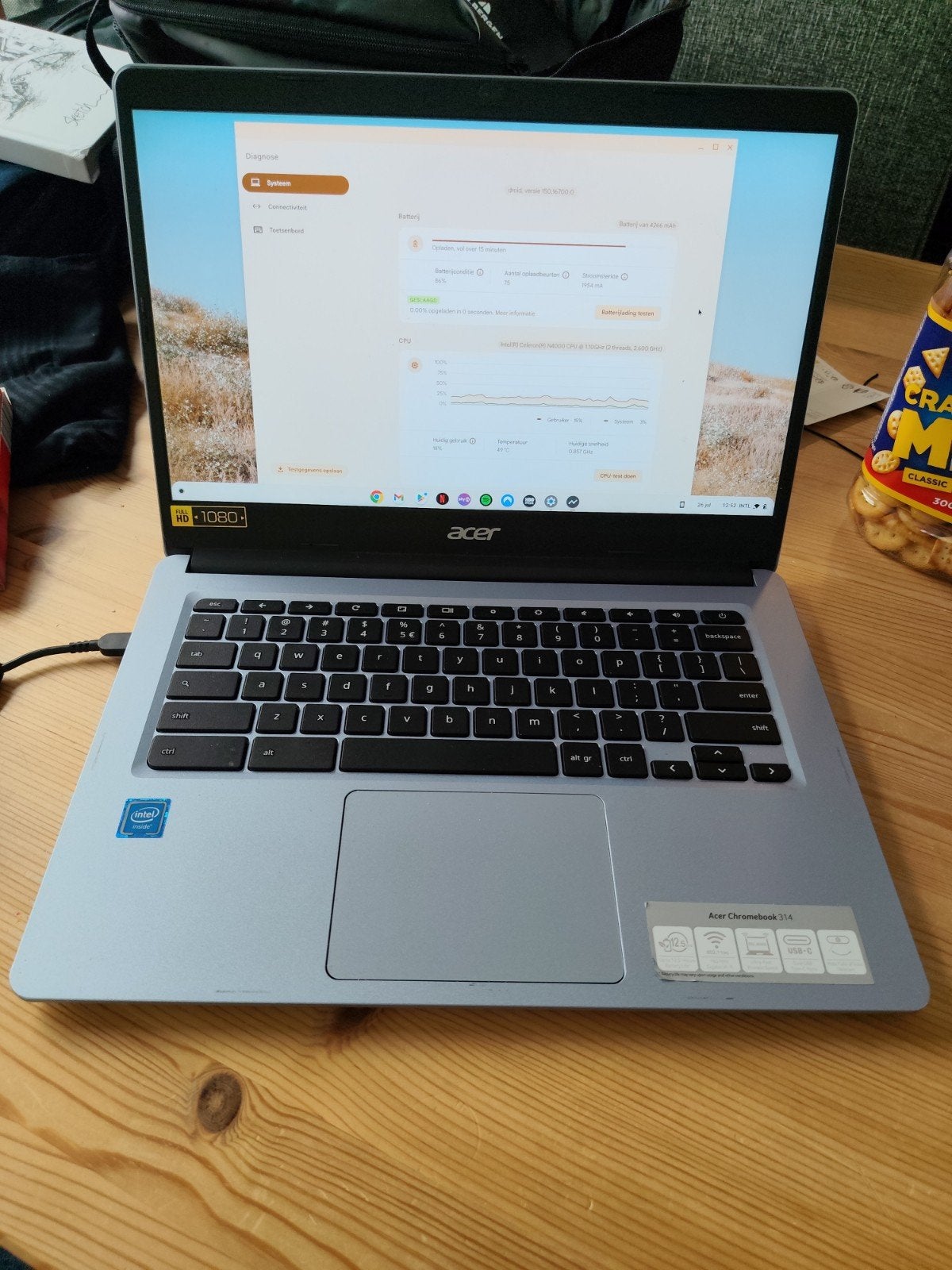 Chromebook, Computers en Software, Ophalen, 64 GB, Acer 314, 14 inch