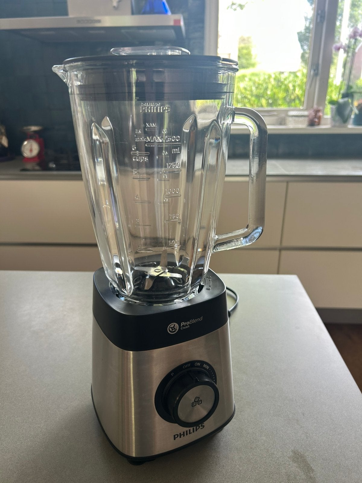 Philips HR3571/90 blender zgan, Ophalen of Verzenden, Zo goed als nieuw, Blender