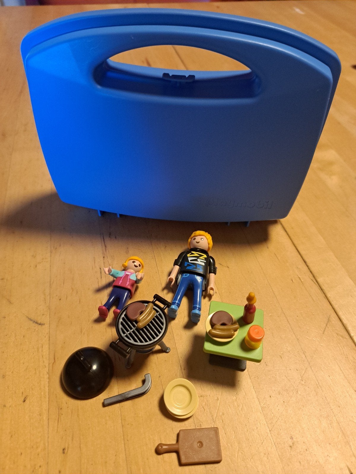 Playmobil bbq koffertje, Ophalen of Verzenden, Zo goed als nieuw