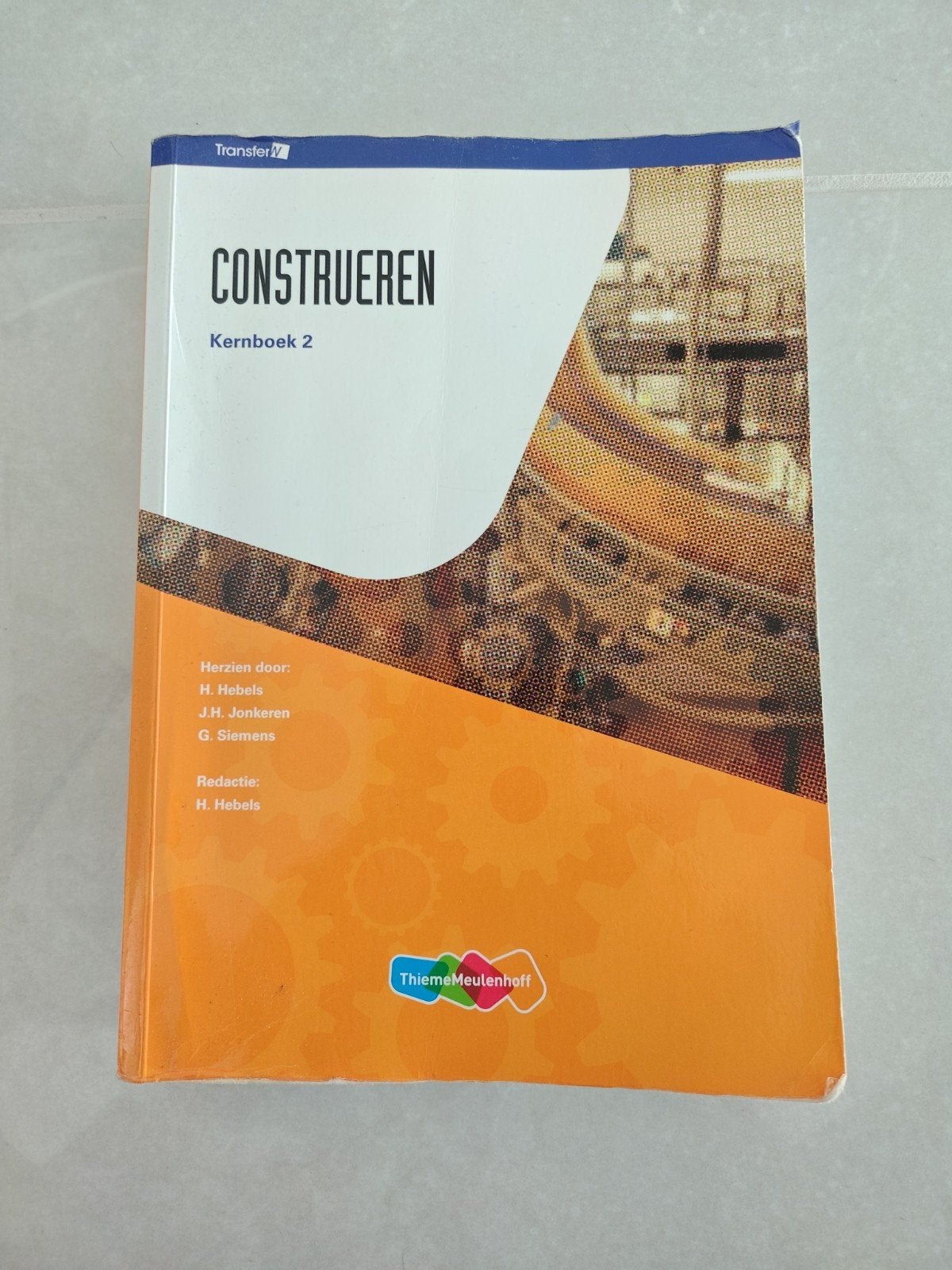 Transfer: Construeren Kernboek 2(technicus engineering), Boeken, Gelezen, H. Hebels, J.H. Jonkeren, G. Siemens, Ophalen of Verzenden