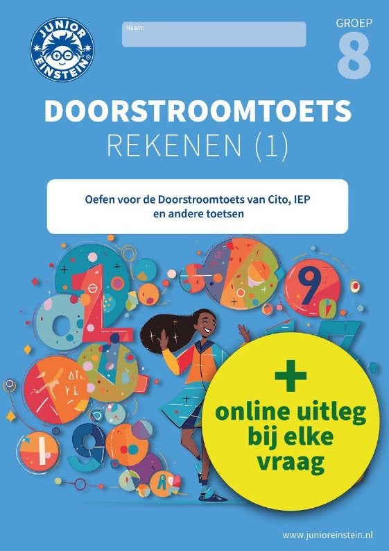 Doorstroomtoets rekenen deel 1 (groep 8), Boeken, Ophalen, Zo goed als nieuw, Overige niveaus