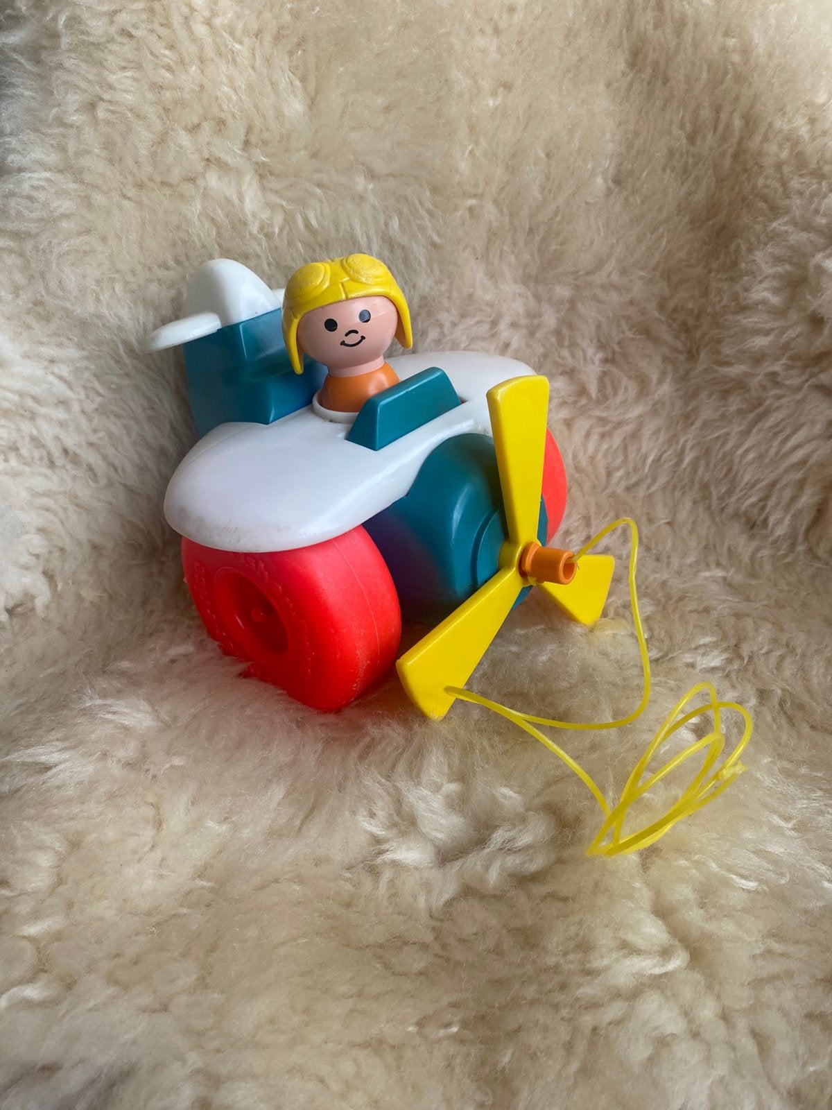 Fisher Price vintage helicopter, Ophalen of Verzenden, Zo goed als nieuw
