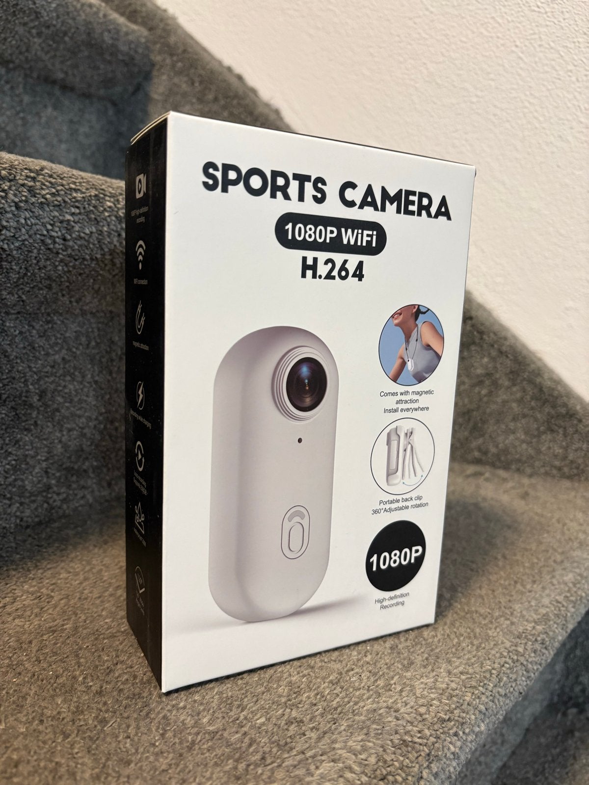 Nieuwe Sports Camera 1080P WiFi H.264 - Actiecamera, Ophalen of Verzenden, Nieuw, Overige merken