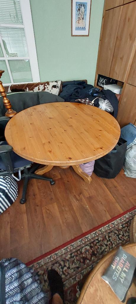 Grenen eettafel, Huis en Inrichting, Tafels | Eettafels, Ophalen, Gebruikt, 50 tot 100 cm, 150 tot 200 cm