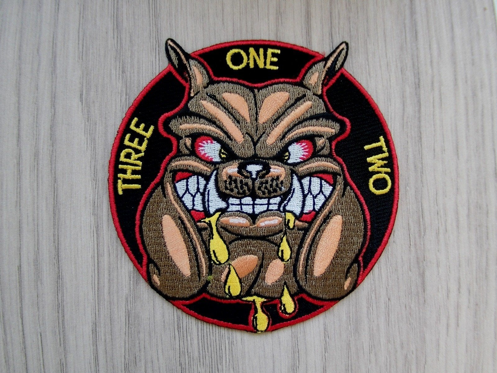 Patch RNLAF 'Three One Two'  312 Squadron Bonzo, Verzenden, Luchtmacht, Nederland, Embleem of Badge