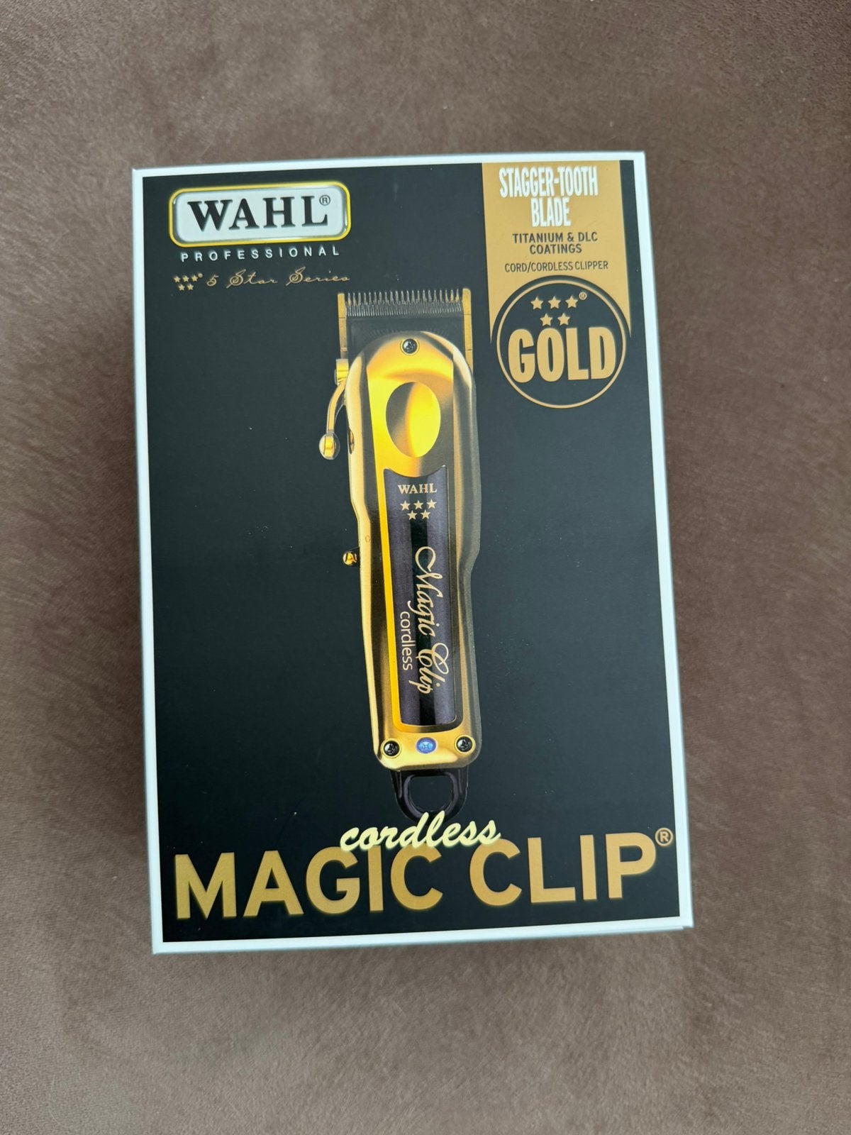Wahl Magic Clip Cordless Gold Tondeuse - New, Ophalen of Verzenden, Zo goed als nieuw, Gehele gezicht