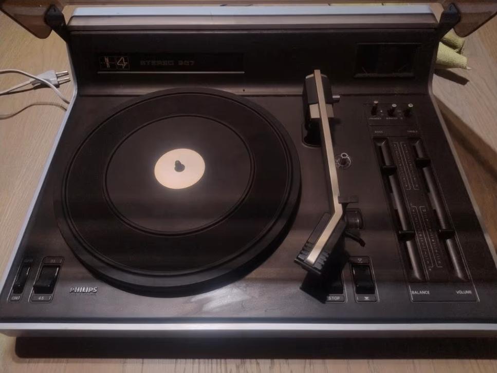 Philips Stereo 907 Platenspeler, Audio, Tv en Foto, Platenspelers, Ophalen, Gebruikt, Platenspeler, Philips