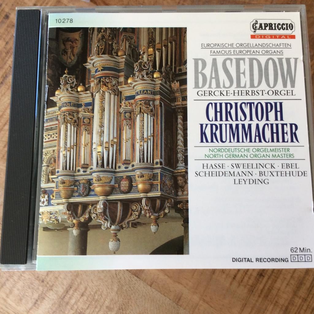 Orgel - Christoph Krummacher, Basedow, Gercke/Herbst orgel, Ophalen of Verzenden, Barok, Zo goed als nieuw, Overige typen
