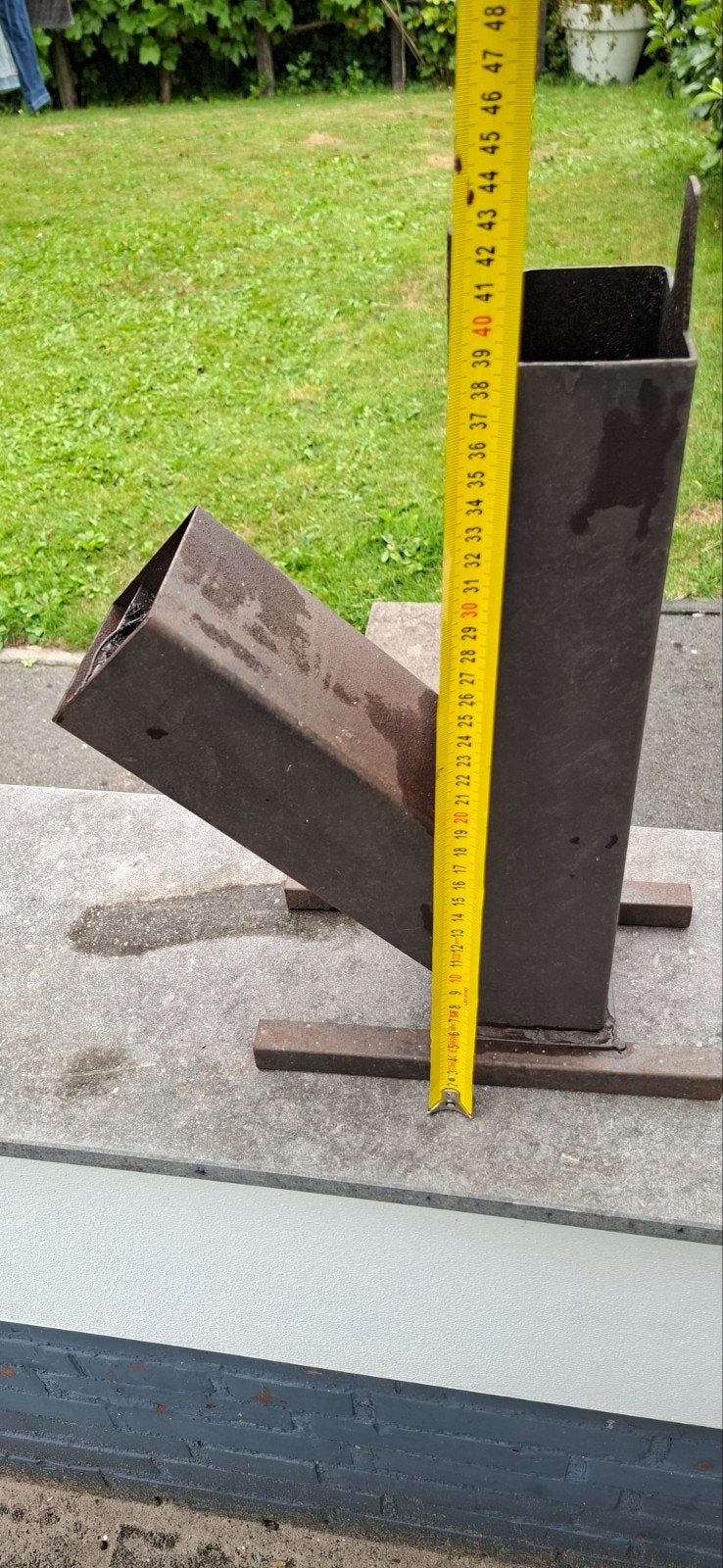 Rocketstove 39 cm hoog - Gebruikt, Tuin en Terras, Ophalen, Gebruikt