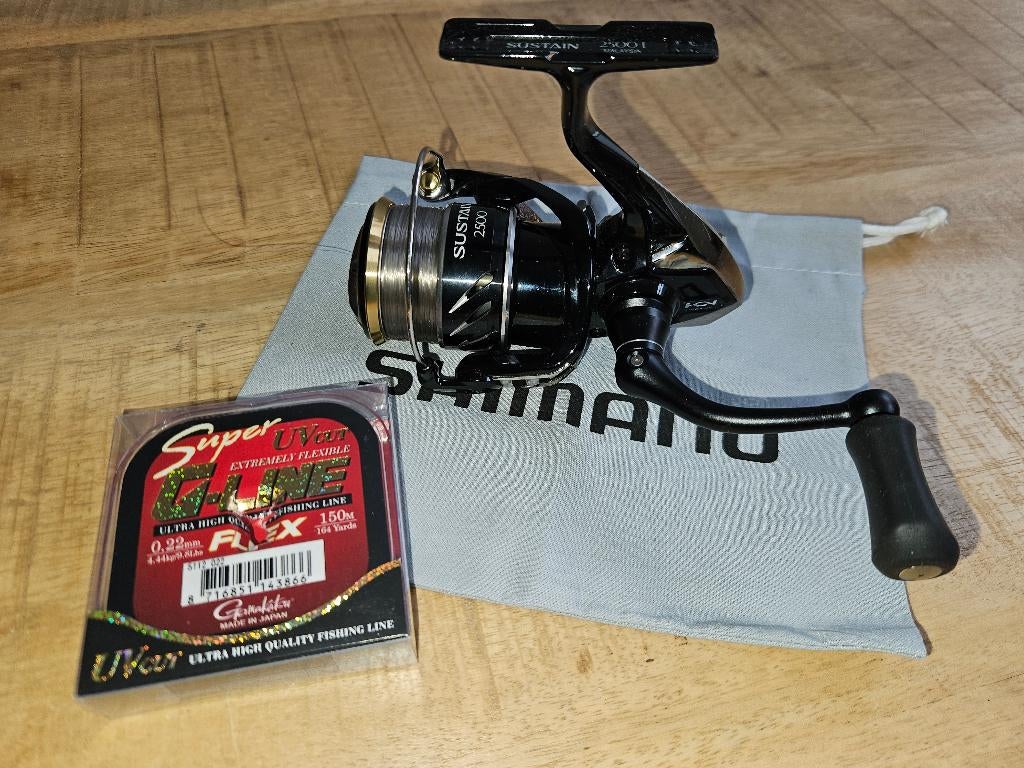 Shimano Sustain 2500-I, Watersport en Boten, Ophalen of Verzenden, Zo goed als nieuw, Molen
