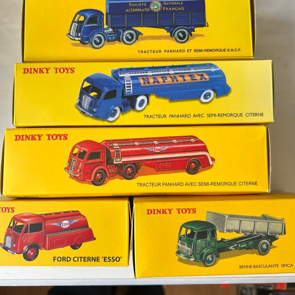 Dinky Toys Collectie:7 voor € 80 of Vintage Modellen in Doos, Ophalen of Verzenden, Zo goed als nieuw, Auto, Dinky Toys