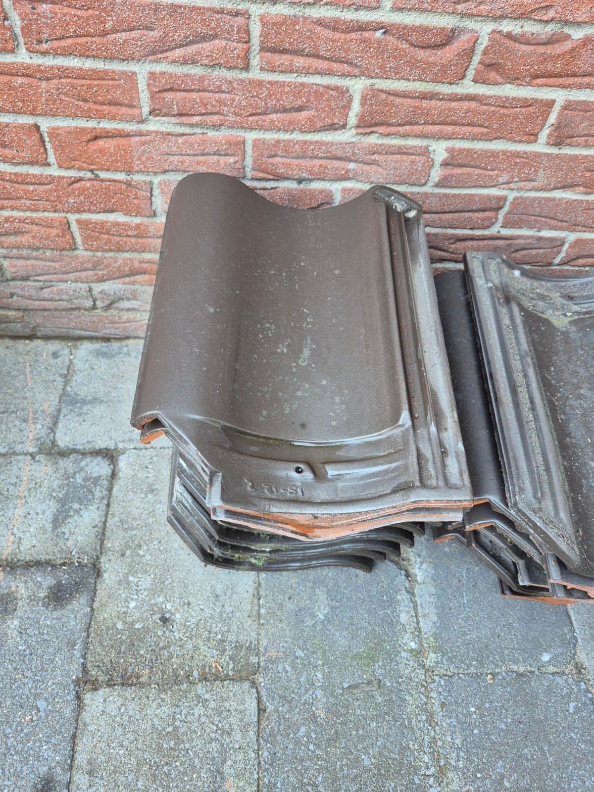 46 Nelskamp Flachdachpan F-12-U (Zuid) dakpannen, Ophalen