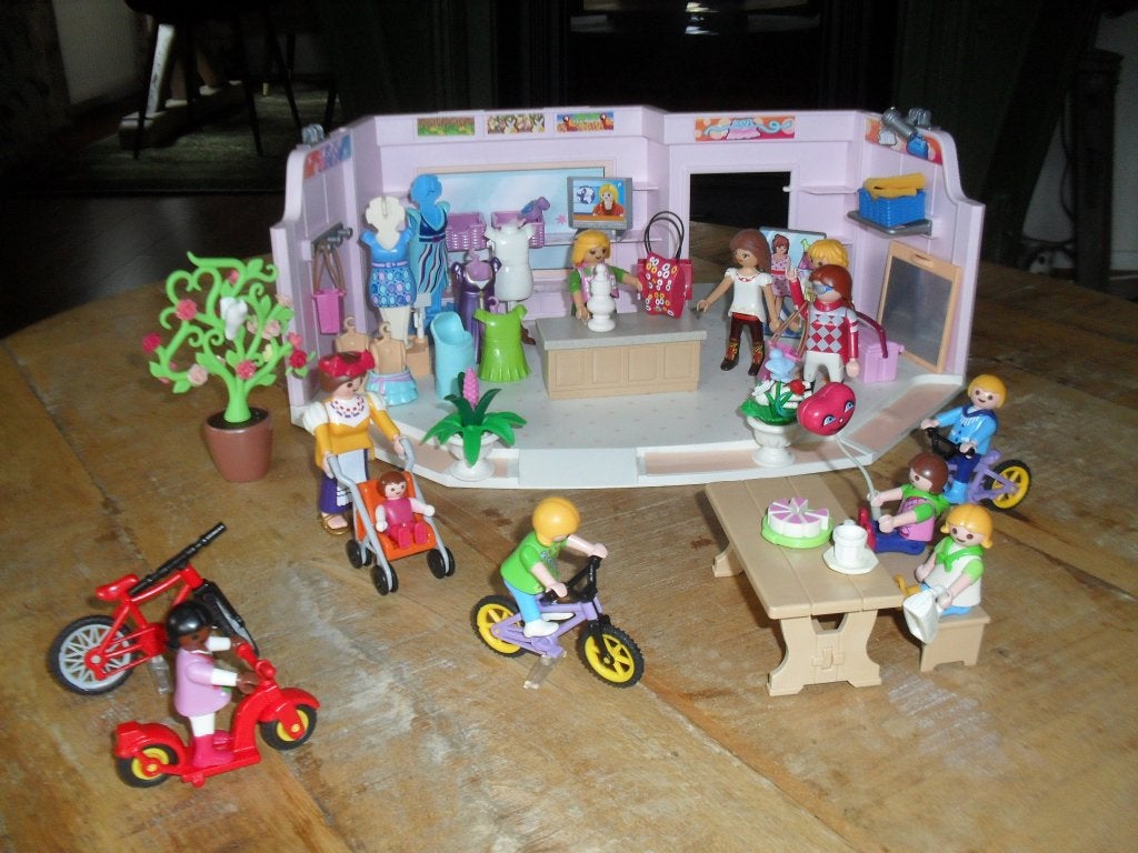 Playmobil kleding winkel setje no 26, Ophalen of Verzenden, Zo goed als nieuw