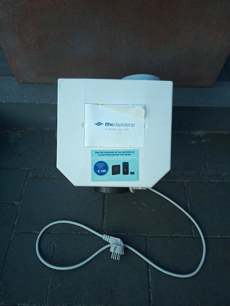 Itho CVE Eco Fan Ventilatie Unit met Vochtsensor, Ophalen of Verzenden, Gebruikt, Ventilator en Afzuiger