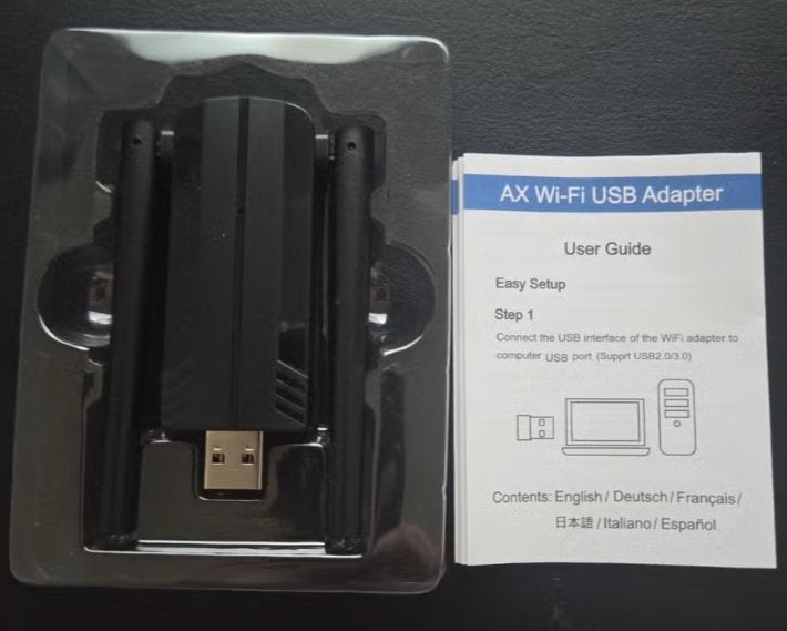 AX Wi-Fi USB Adapter 1800M WiFi 6 Draadloze USB Adapter, Ophalen of Verzenden, Nieuw