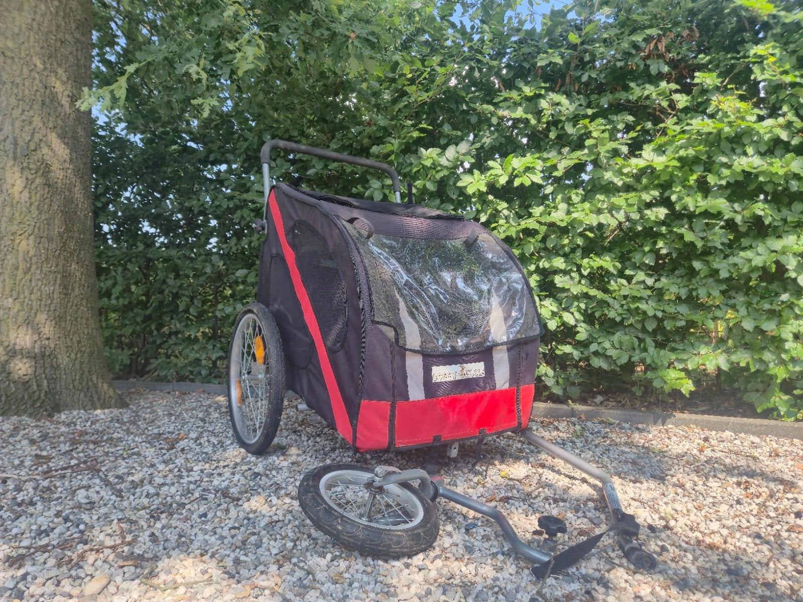 Doggy de luxe fietskar en wandelset (tot 80 kg!), Dieren en Toebehoren, Honden-accessoires, Gebruikt, Hondenfietskar, Overige merken