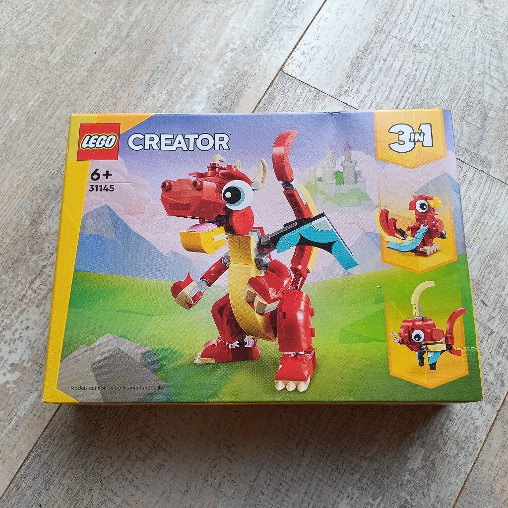 Lego Creator 31145 rode draak, Inclusief instructies, Lego, Nieuw, Ophalen of Verzenden