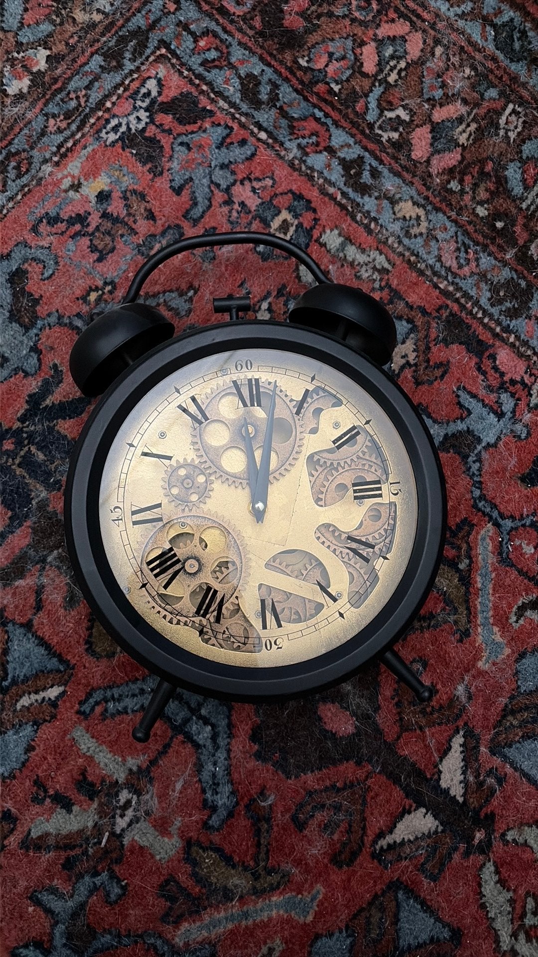 Meganische vintage klok, Ophalen