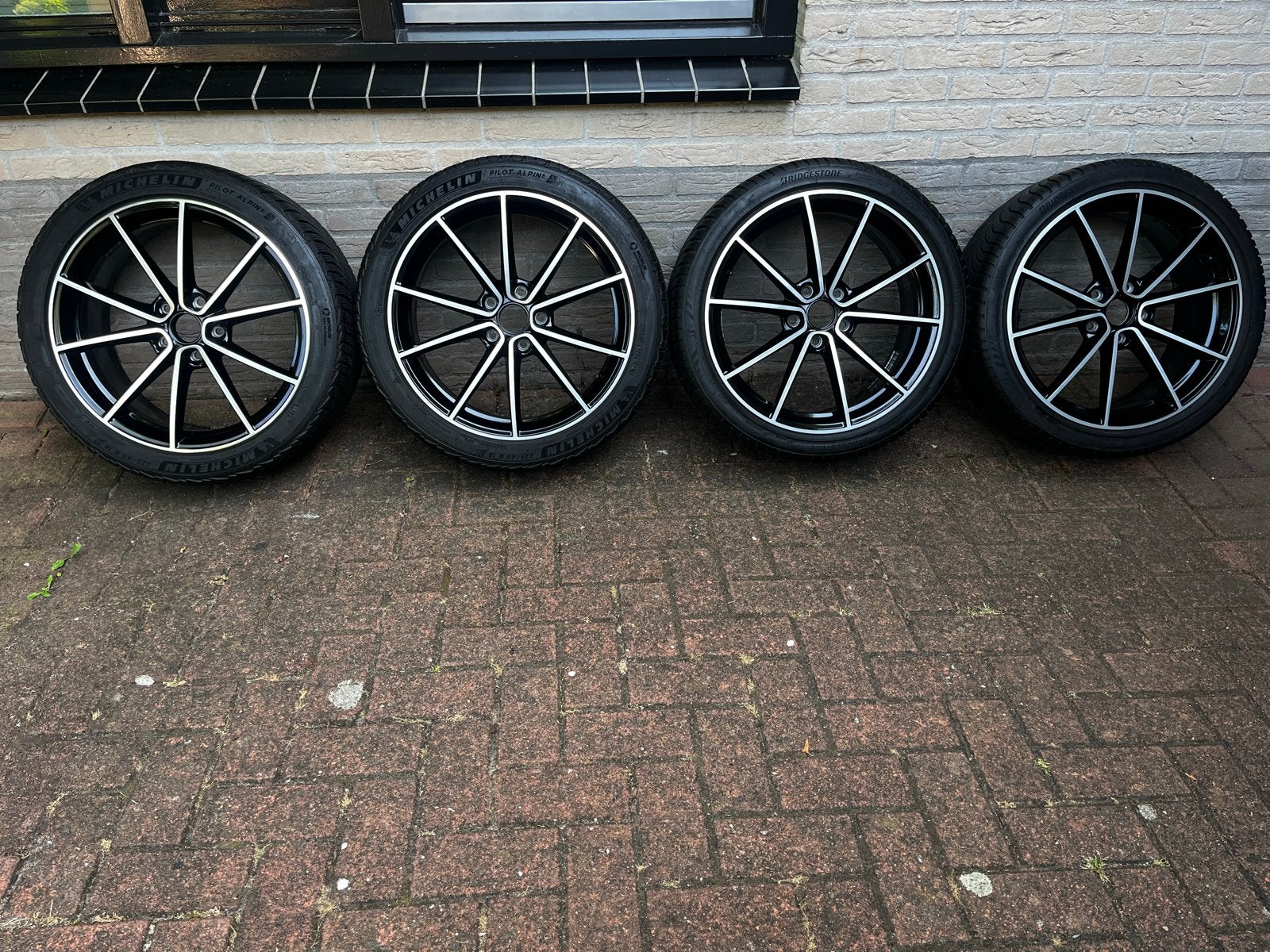 Volkswagen Golf GTI TCR Belvedere velgen met banden 18 inch, Auto-onderdelen, Banden en Velgen, Ophalen, 18 inch, Gebruikt, Banden en Velgen