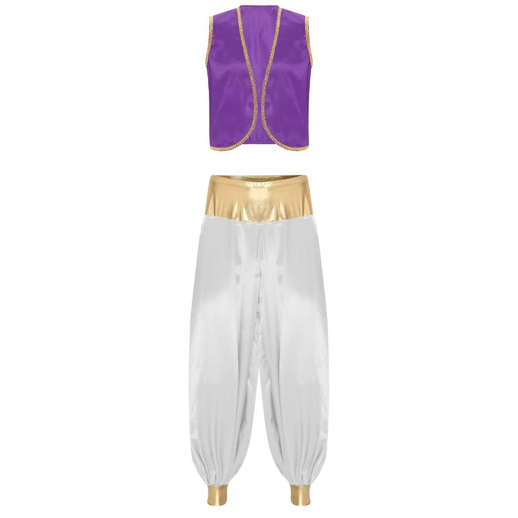 Paars wit arabische prins kostuum, Verzenden, Nieuw, Overige maten, Kleding
