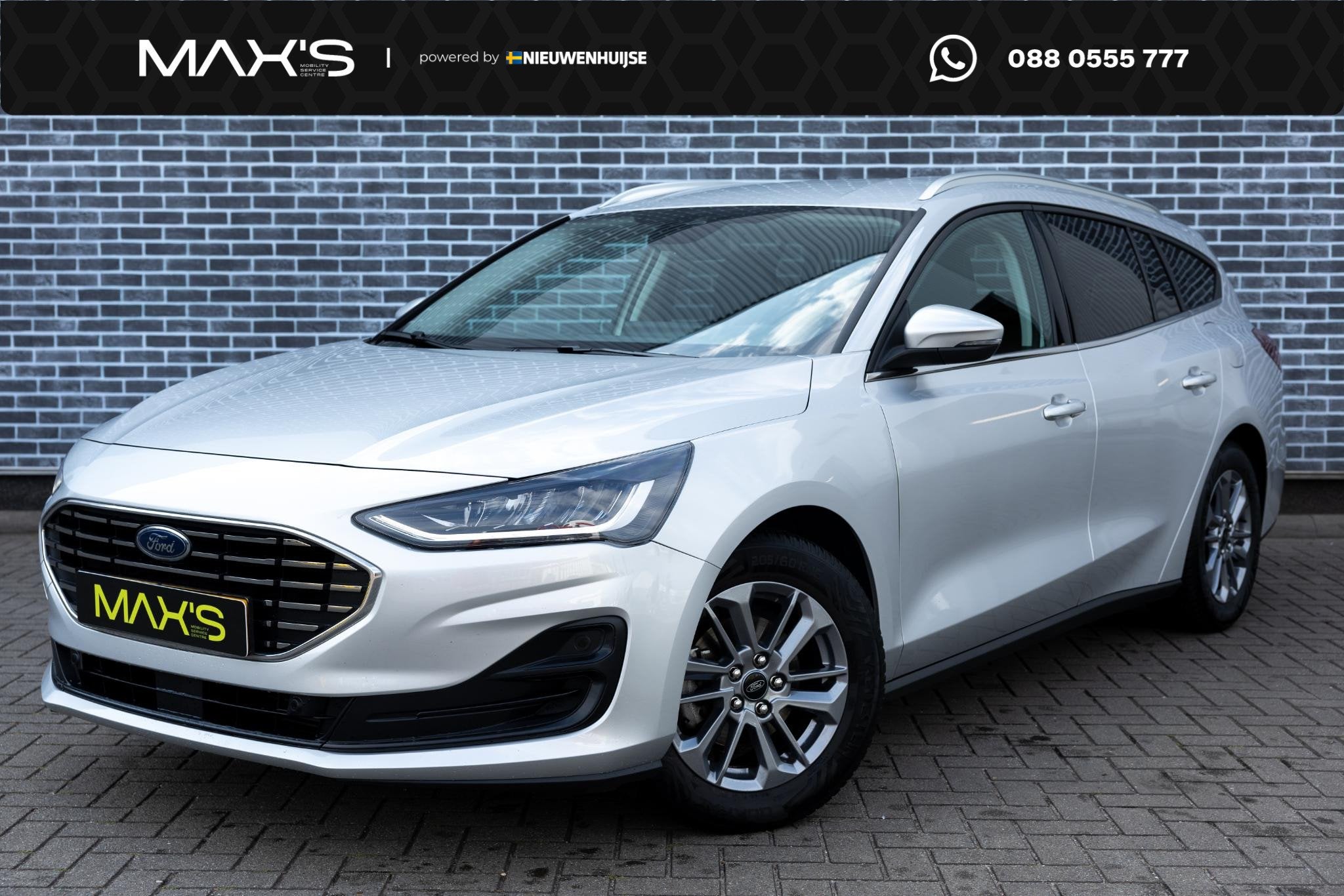 Ford Focus Wagon 1.0 EcoBoost Hybrid 155 Titanium | Navigati, Auto's, Ford, Stof, Gebruikt, Origineel Nederlands, 155 pk