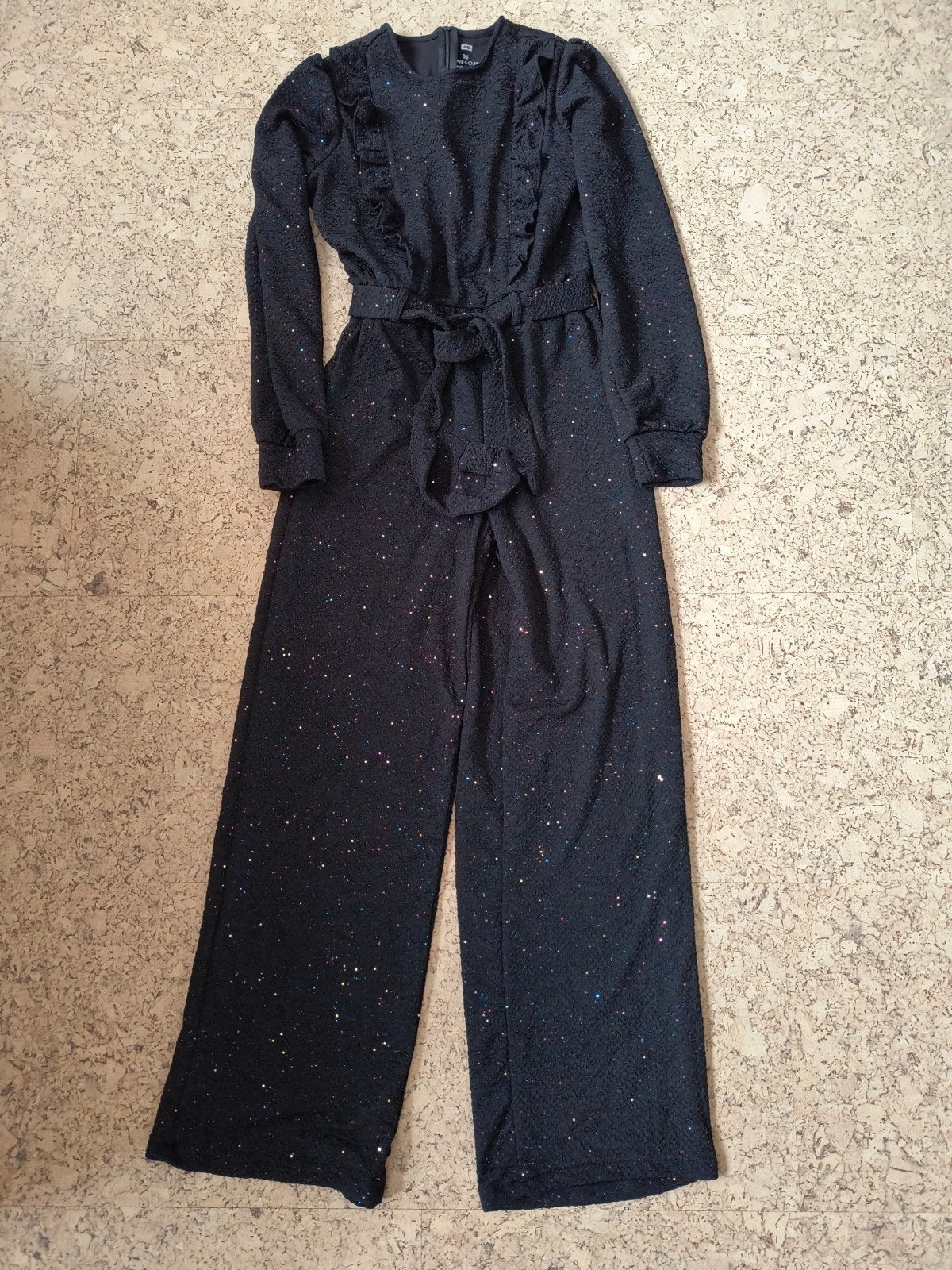 Jumpsuit met glitters, maat 152, als nieuw!, Overige typen, WE, Meisje, Ophalen of Verzenden