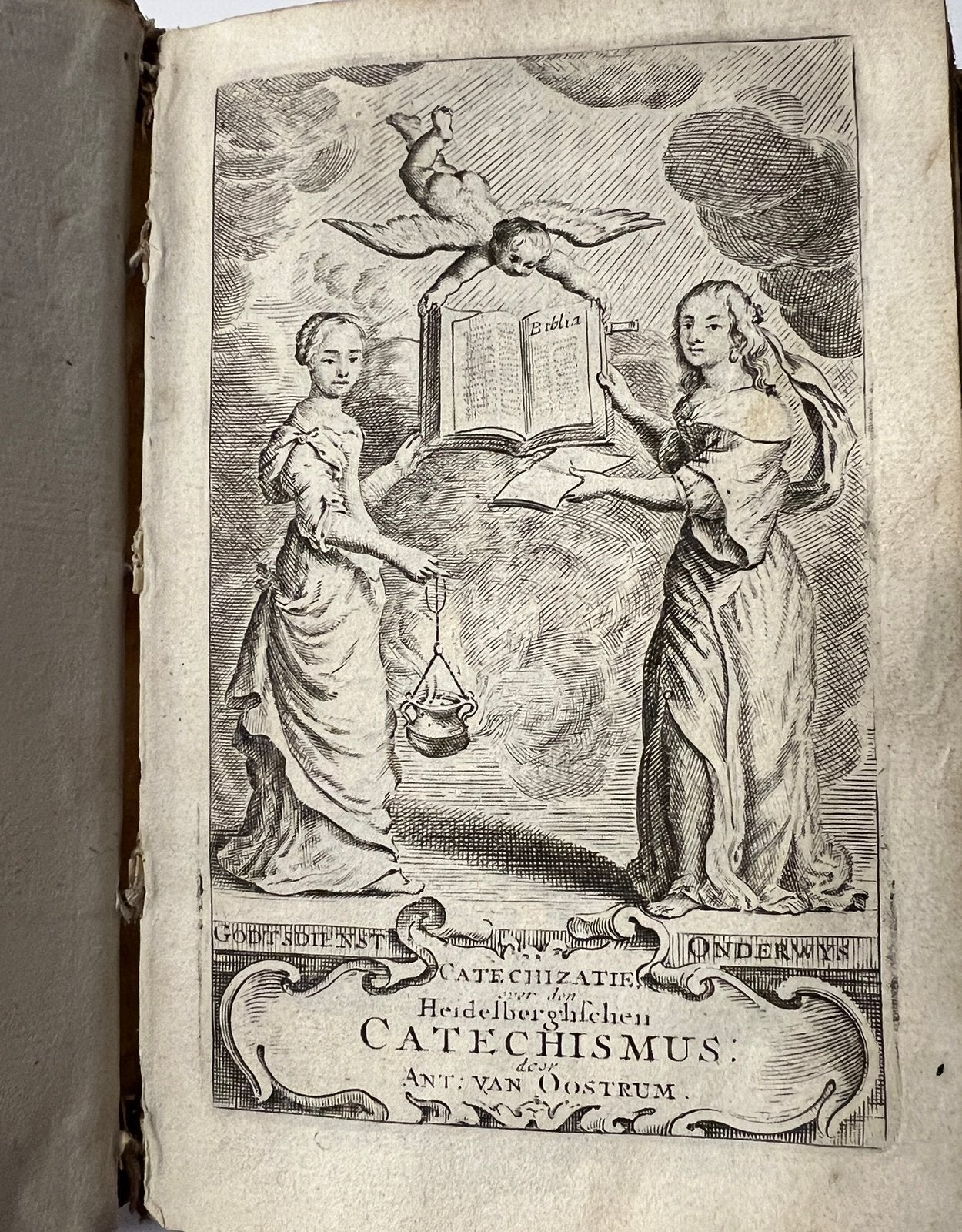 Antiek boek 1740: korte en beknopte Catechizatie over den …, Ophalen of Verzenden
