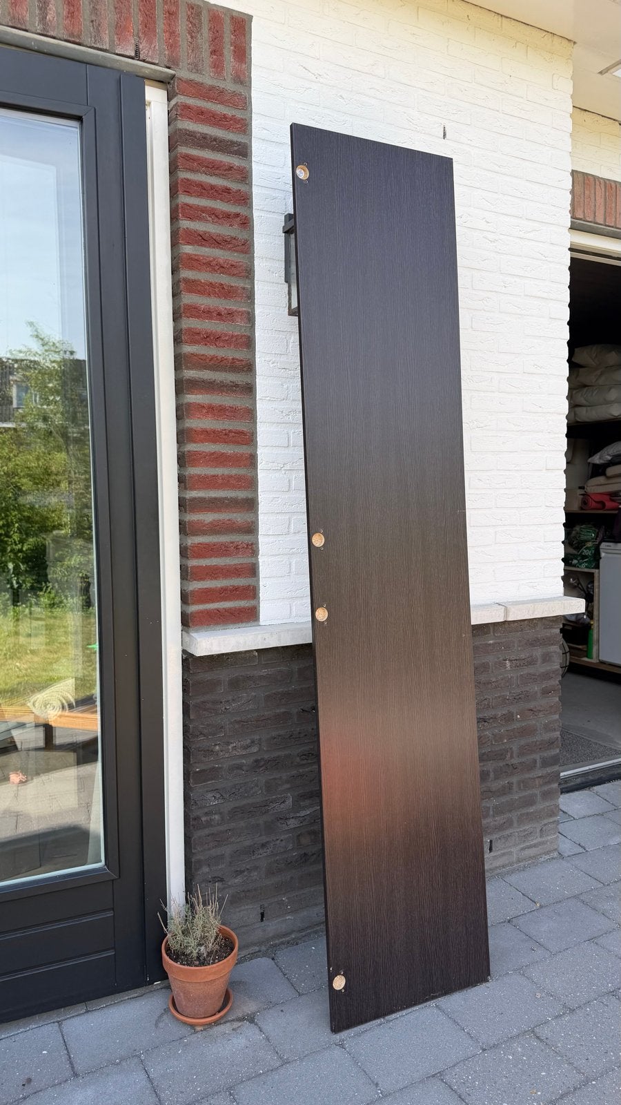 IKEA FORSAND Deurpaneel Donkerbruin (229x50 cm), Ophalen, Minder dan 50 cm, Gebruikt, Minder dan 25 cm