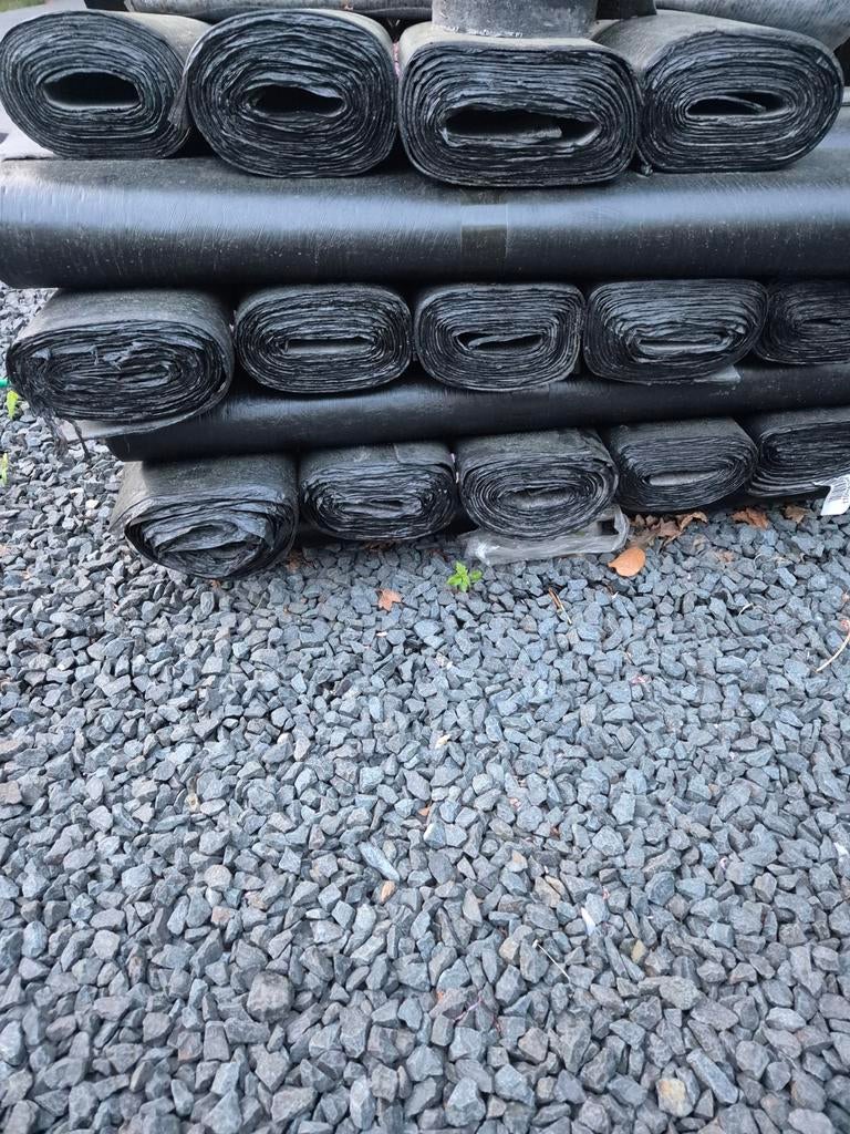 Dakleer rollen - bitumen, Overige materialen, Zwart, Nieuw, Ophalen of Verzenden