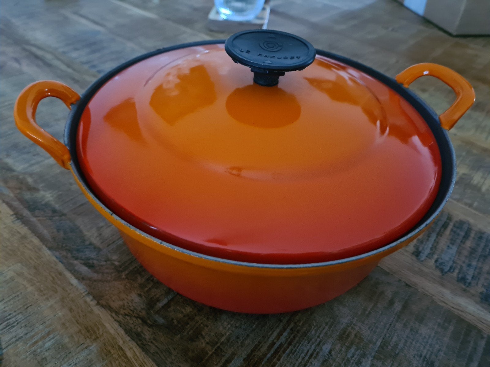 mooie braadpan, Ophalen, Met deksel, Le Creuset, Zo goed als nieuw