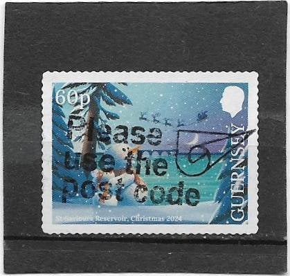 Guernsey 2024 Christmas 60p, Verzenden, Gestempeld