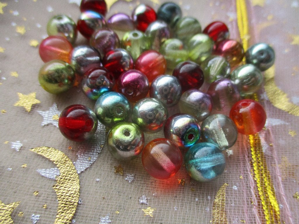 250/ 2kleurige mix crystal tsechische kralen, Ophalen of Verzenden, Nieuw, Kraal