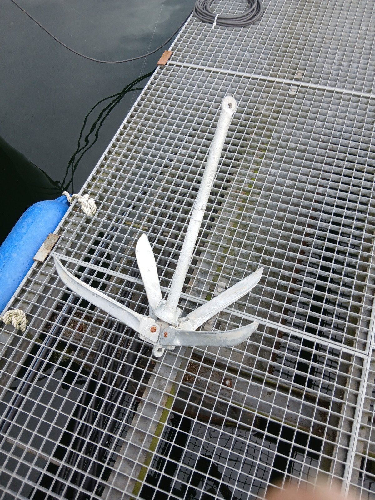 anker 12.5 kilo, Ophalen, Zo goed als nieuw, Ankeren en Afmeren, Zeilboot of Motorboot