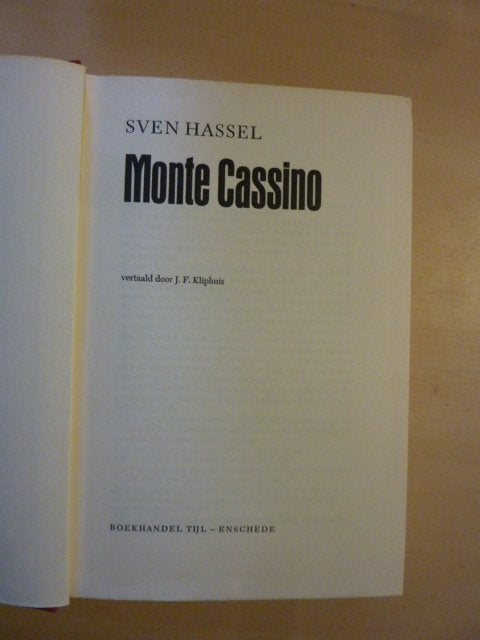 Sven Hassel - Monte Cassino, Verzenden, Tweede Wereldoorlog, Zo goed als nieuw, Overige onderwerpen