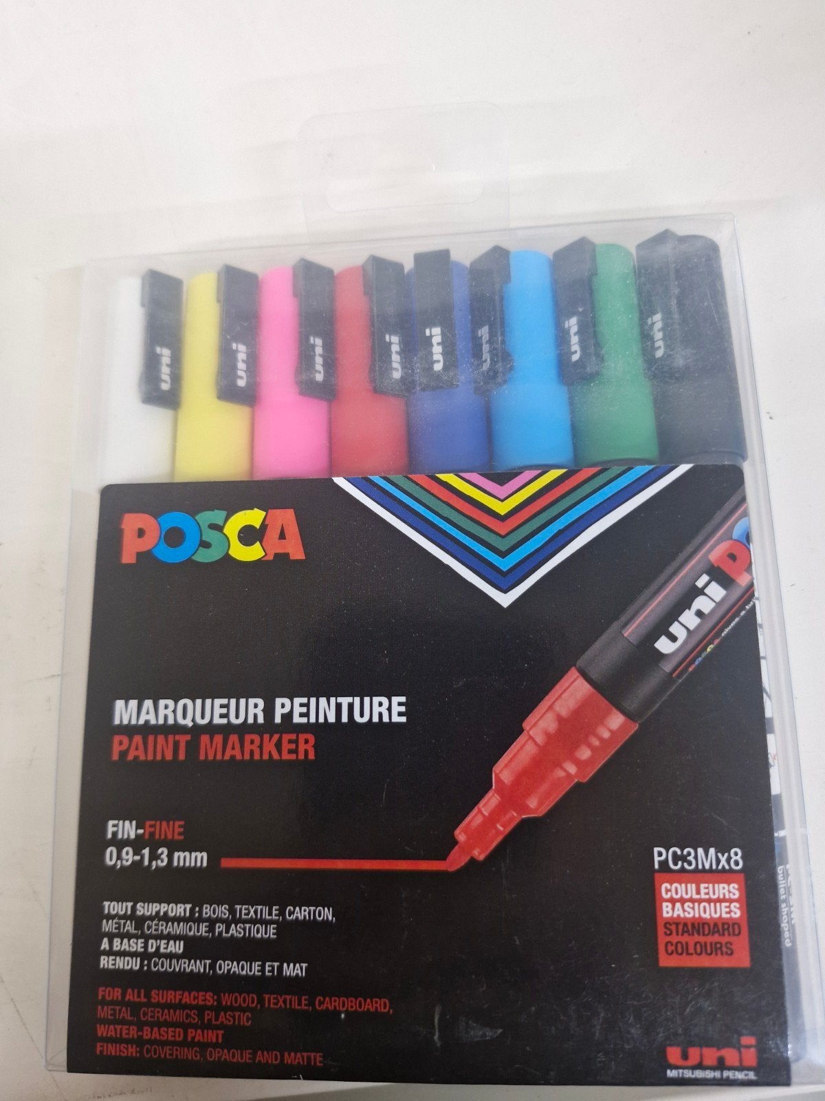 POSCA Paint Markers - Fijne Punt Set (8 Stuks), Overige thema's, Nieuw, Meerkleurig, Ophalen of Verzenden