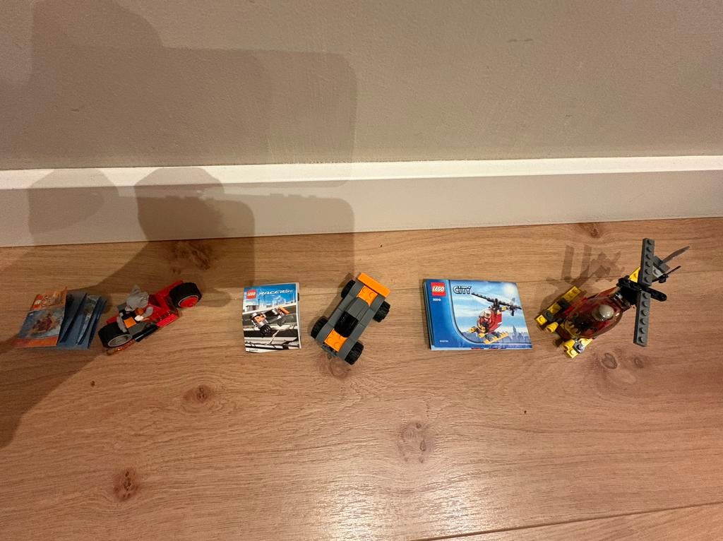 Diverse LEGO sets: Racers, City helikopter en meer!, Ophalen of Verzenden, Gebruikt, Complete set, Lego