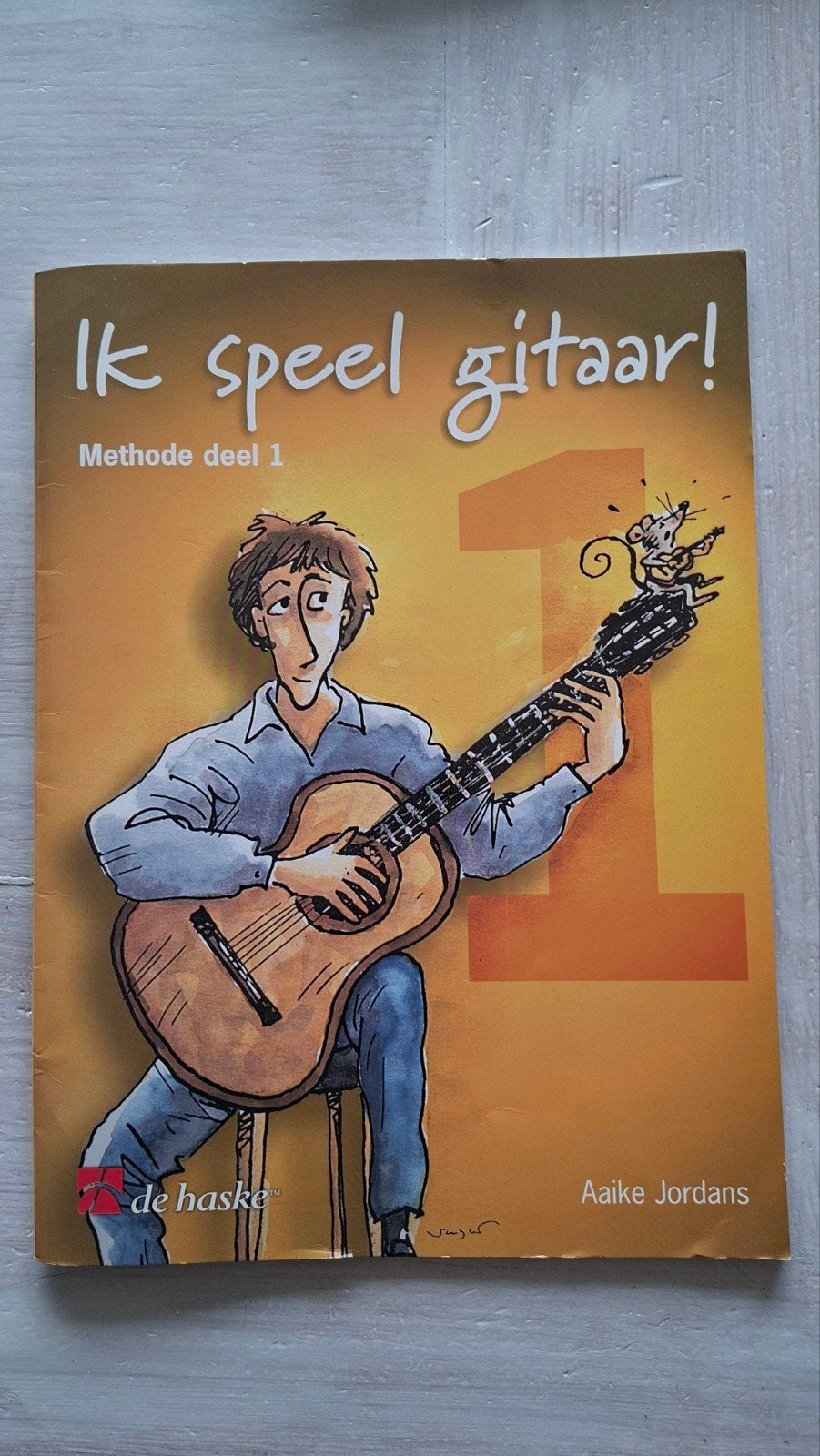 Ik speel gitaar! Methode deel 1 - Gitaarlesboek A. Jordans, Ophalen of Verzenden, Gebruikt, Les of Cursus, Gitaar
