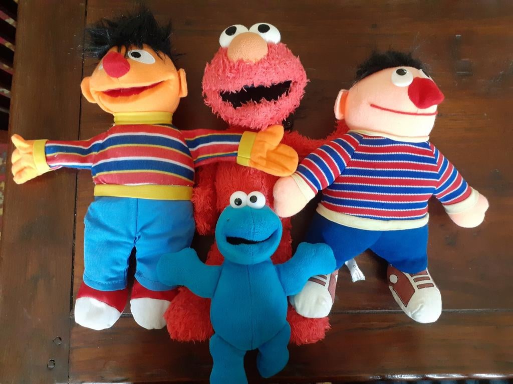 Sesamstraat poppen, Verzamelen, Poppen, Zo goed als nieuw, Pop, Ophalen of Verzenden