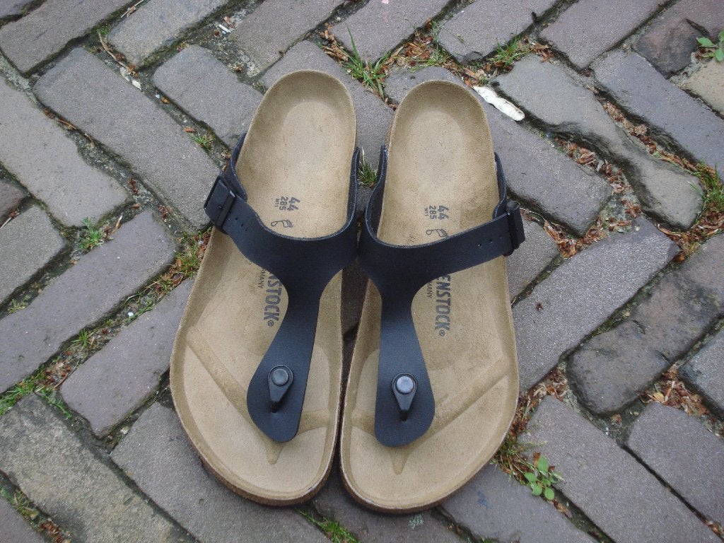 BIRKENSTOCK GIZEH ZWART 44 NIEUW GRATIS VERZENDING PER POST, Slippers, Verzenden, Zwart, Nieuw